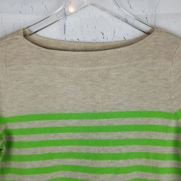 Gap Lime Green and Tan Long Sleeve Sweater. Size S - Picture 2 of 4